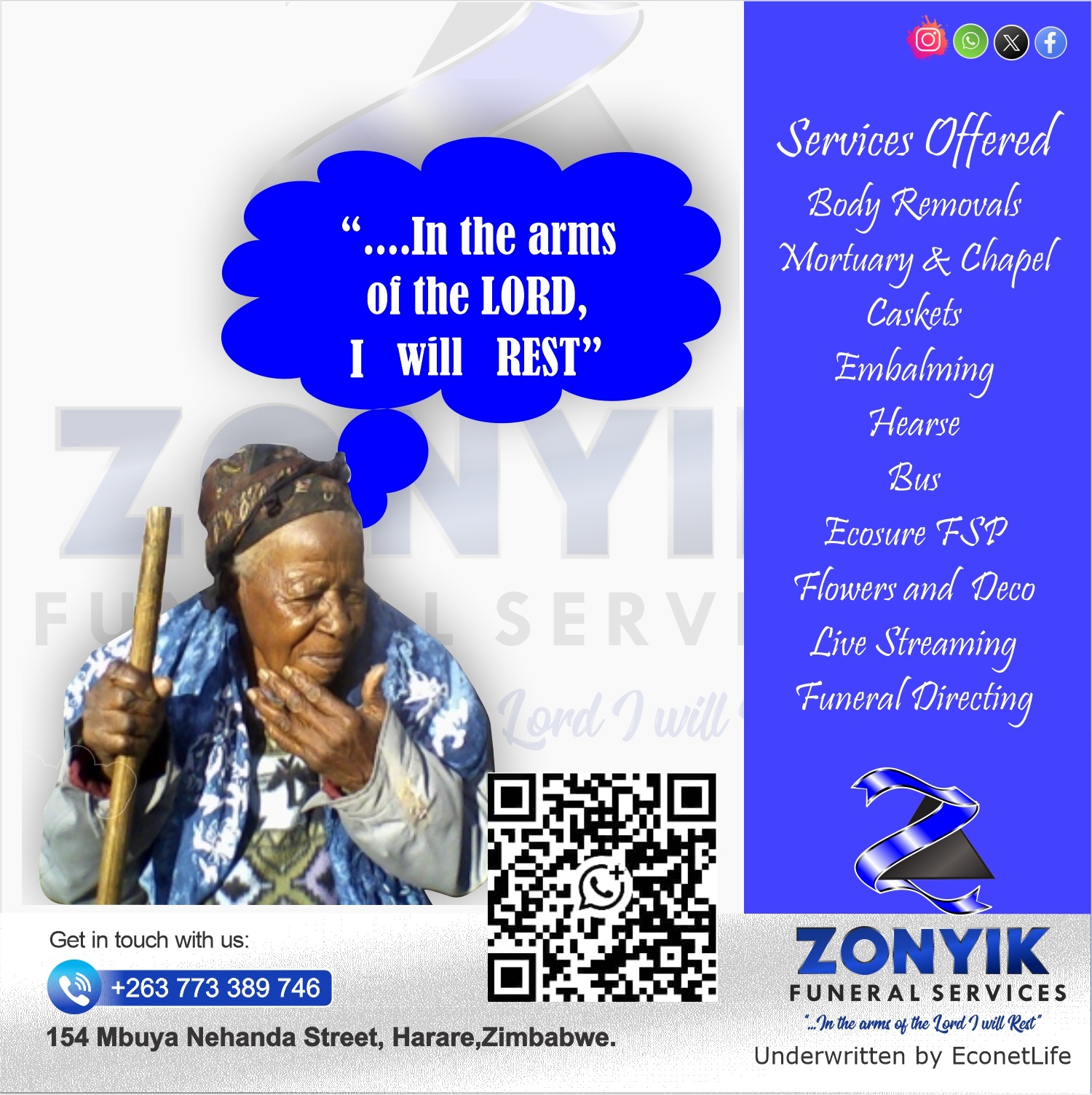 Services Offered by Zonyik Funeral Services